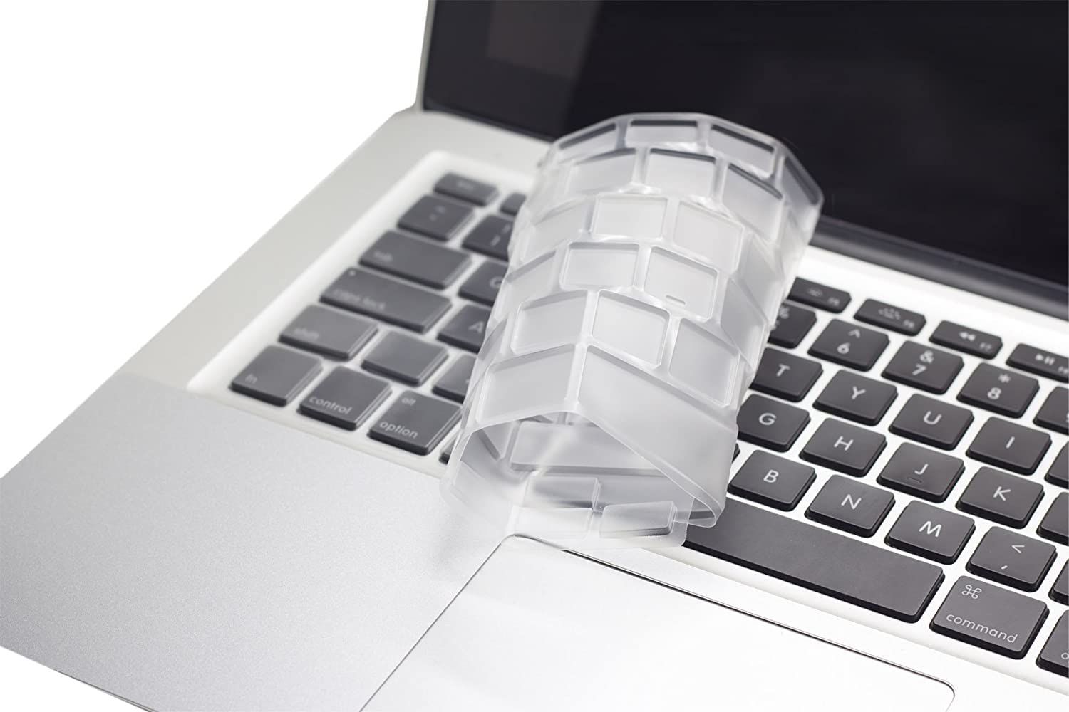 MiNGFi TPU Keyboard Cover for MacBook Pro/Air (2008-2015) Model A1278 A1286 A1369 A1398 A1425 A1466 A1502 EU/ISO Keyboard layout - Transparent