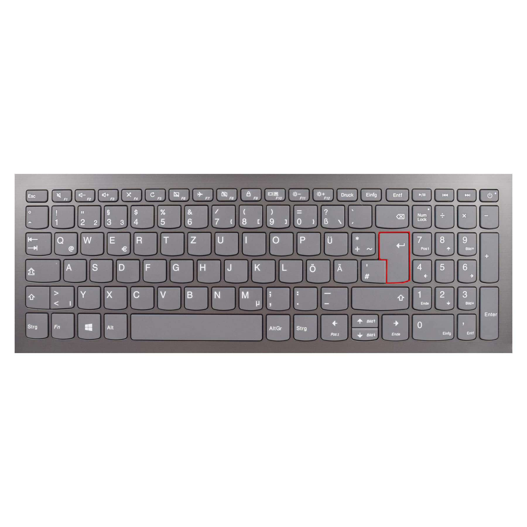 MiNGFi TPU Keyboard Cover for Lenovo Ideapad 320 330 330s 340 L340 340s V330 520 S540 720s S145 Yoga C940 C740 EU/ISO Keyboard layout - Transparent