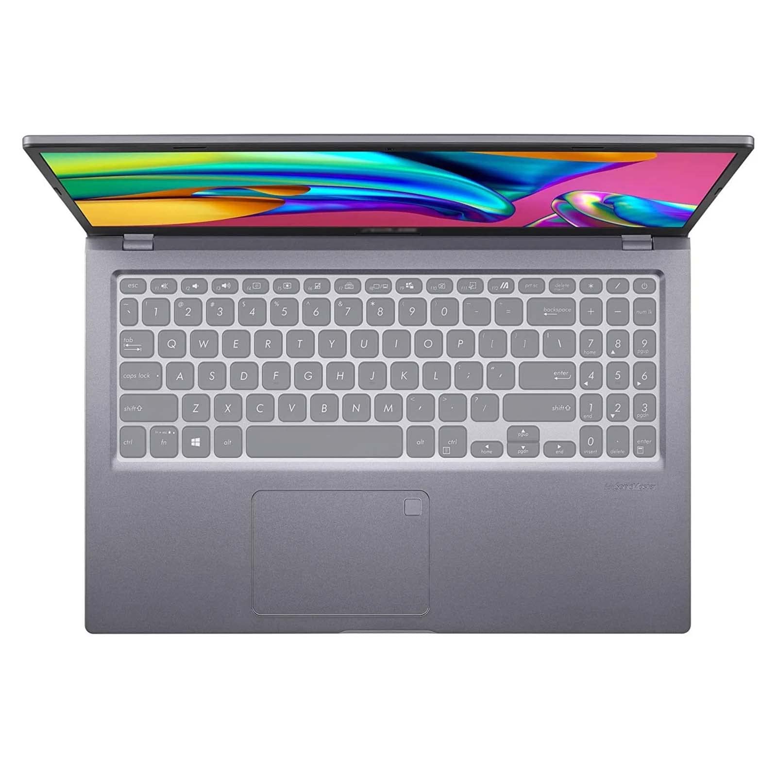 MiNGFi Silicone Keyboard Cover for ASUS VivoBook 15 F515 X515 S515 M515 D515 S15 S530 S512 F512 X512 R564JA X509 - Transparent