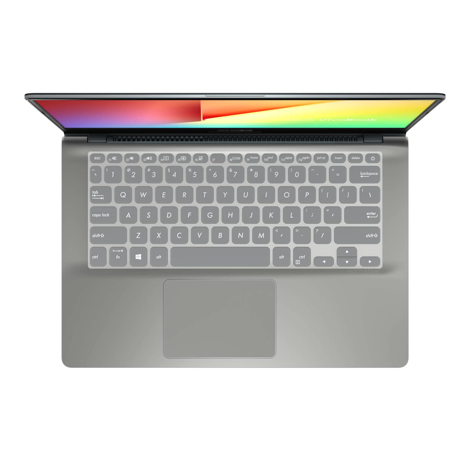 MiNGFi Silicone Keyboard Cover for ASUS VivoBook Flip 14 TP412FA VivoBook S14 S430 - Transparent