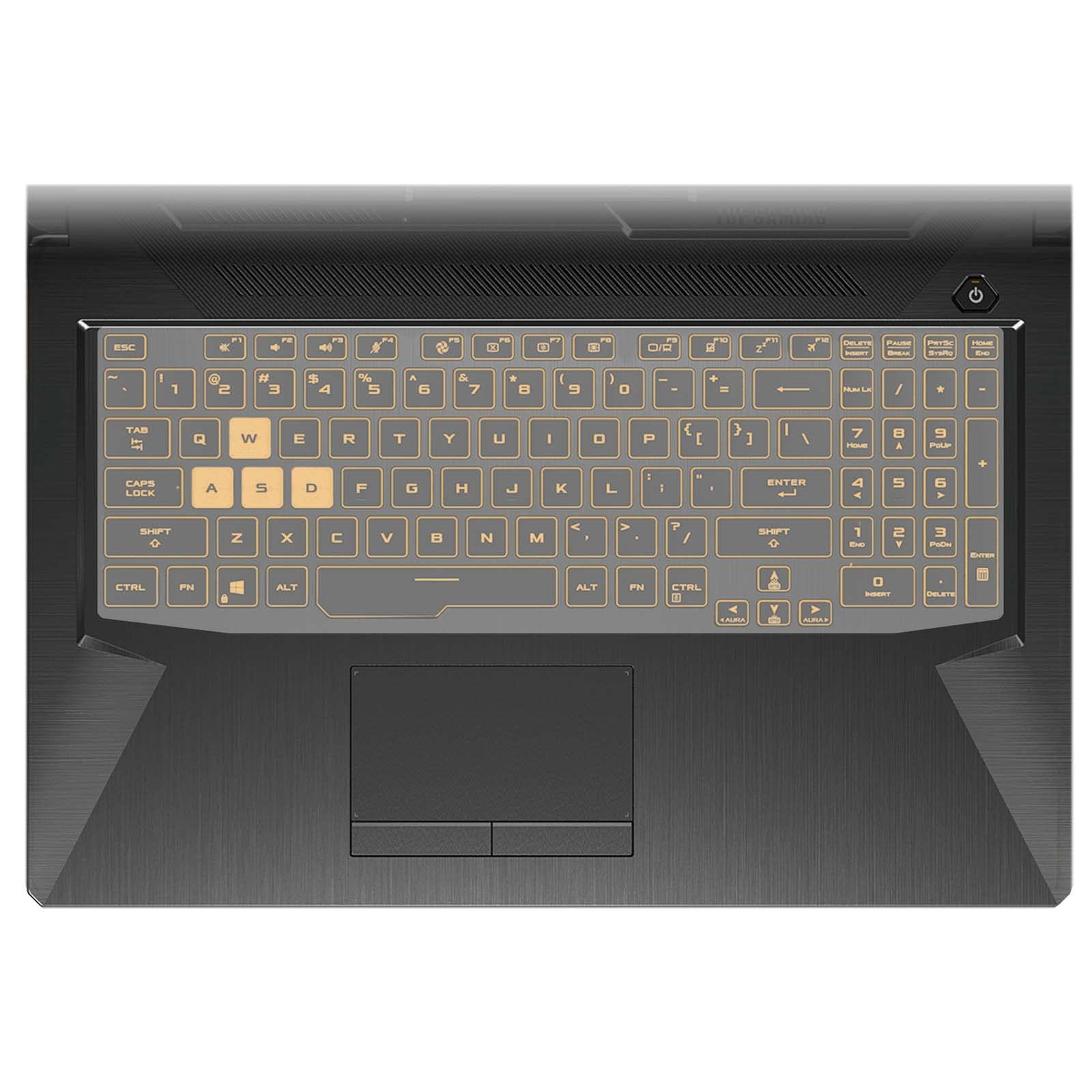MiNGFi TPU Keyboard Cover for ASUS TUF Dash F15(2021) FX506 Gaming F15 FX506 F17 FX706 A15 FA506 A17 FA706(2021) A15 TUF506/566 A17 TUF706/766 - Transparent