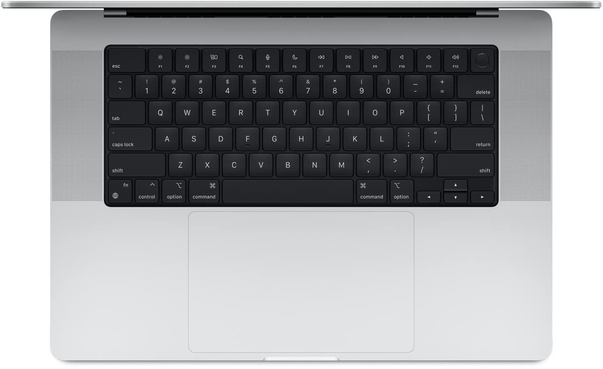 MiNGFi English QWERTY Silicone Keyboard Cover for MacBook Air M2 13.6" A2681 MacBook Pro 14" 16" M1/M2 Pro/Max A2779(2023) A2442 A2780(2023) A2485 chip Touch ID US keyboard layout - Black